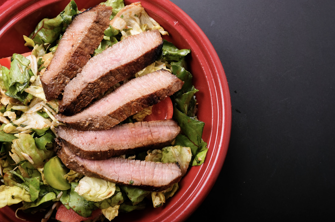 North 36 Flank Steak Salad with Freddy Dressing