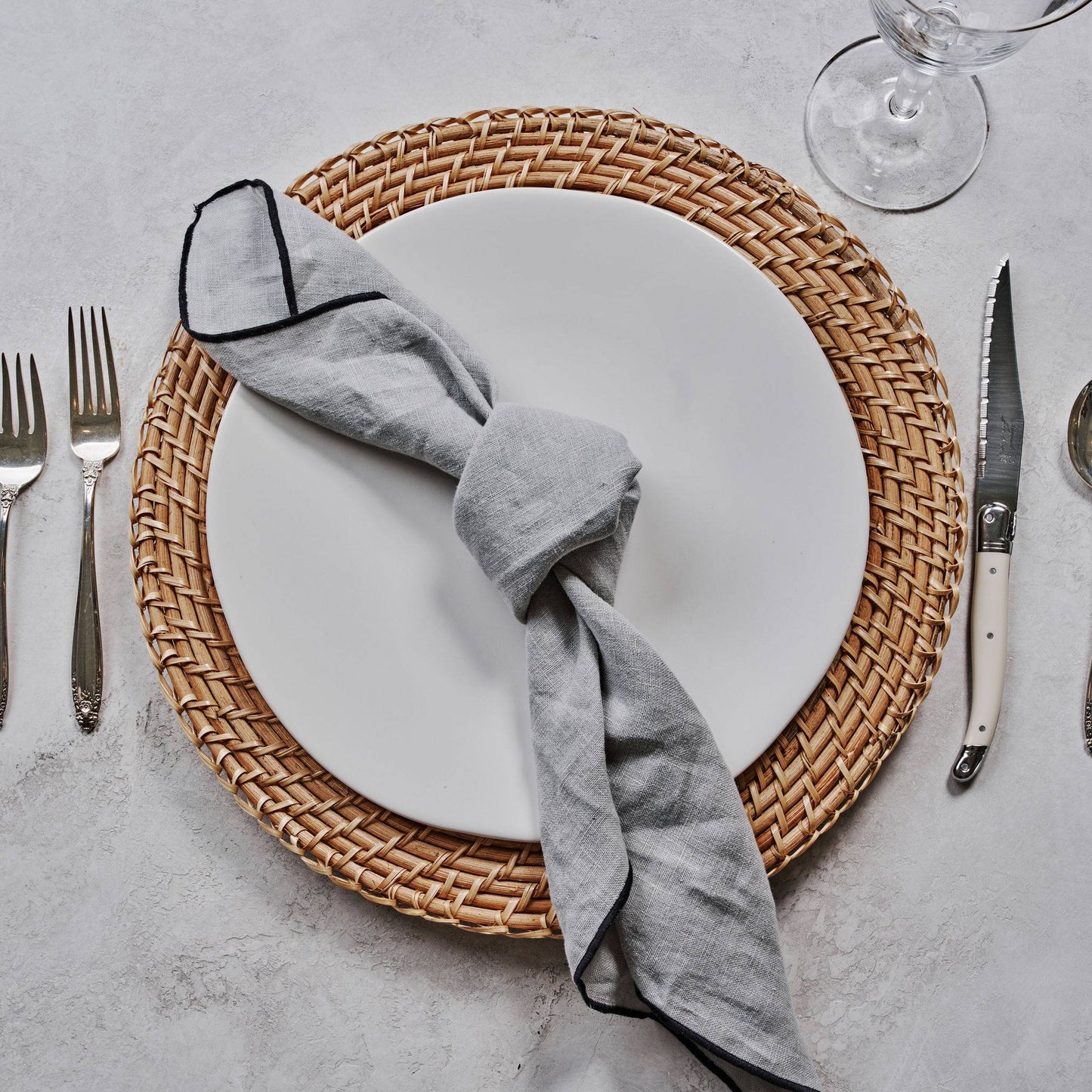 Linen Napkins - Blue-Gray