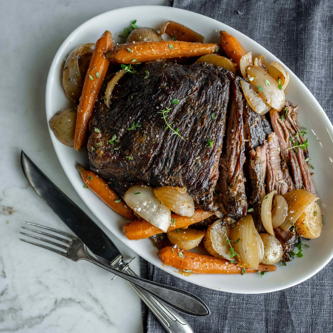 Braised chuck roast