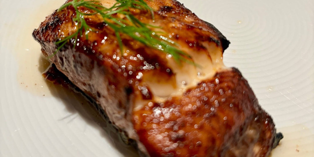 Miso-glazed black cod