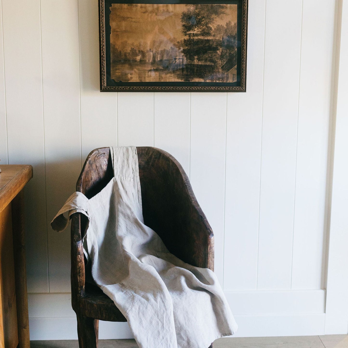 Linen Criss-Cross Back Apron