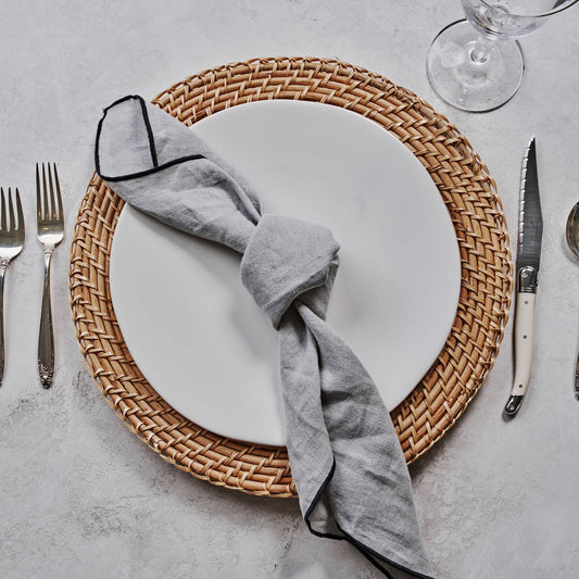 Linen Napkins - Blue-Gray