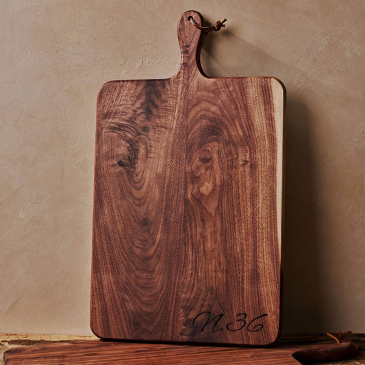 Large Rectangle Charcuterie Board (Paddle) in Black Walnut