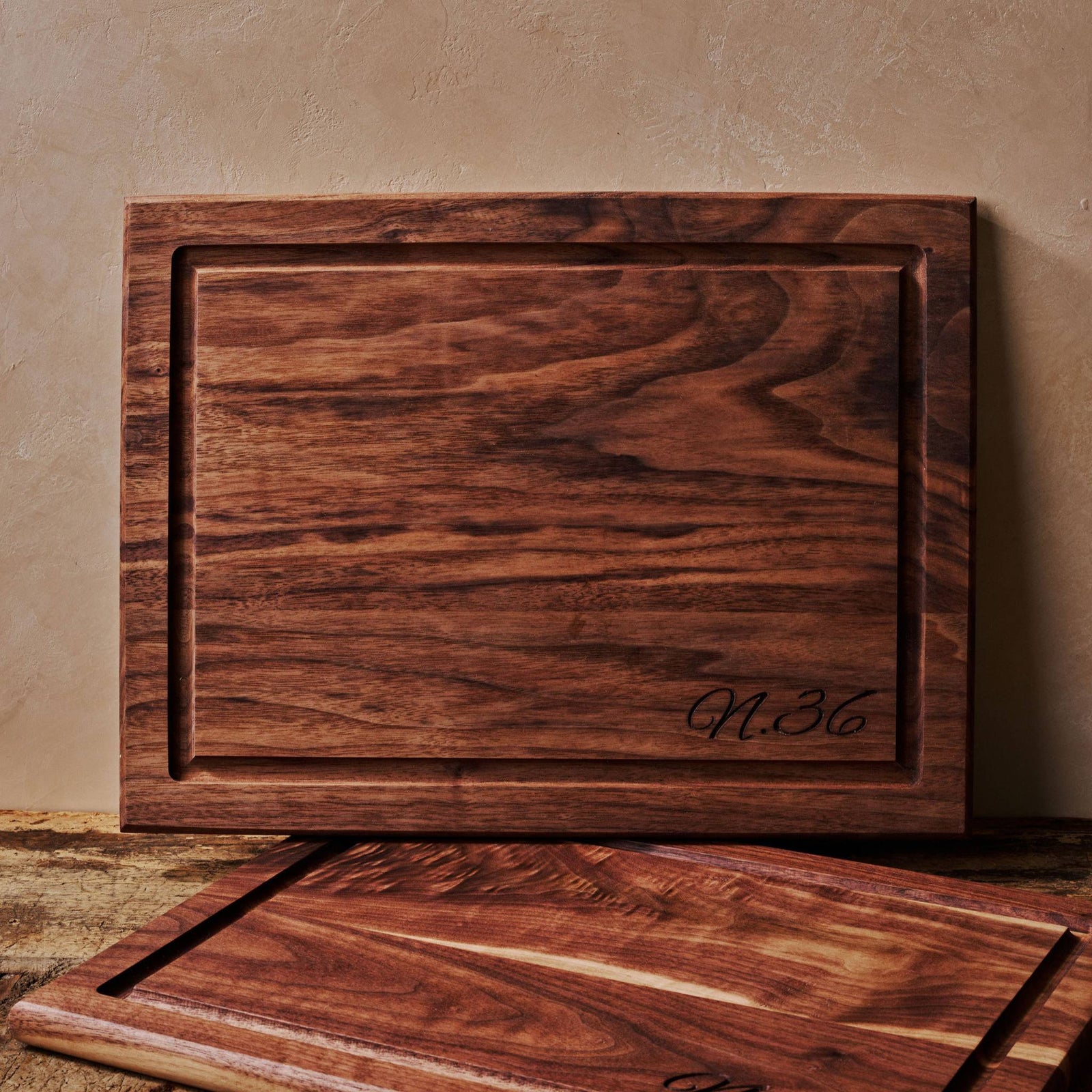 12" x 16" Cutting Board with Juice Groove in Black Walnut