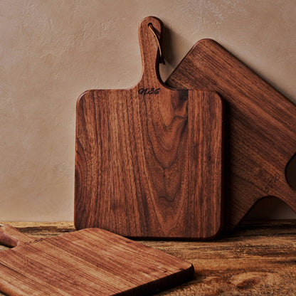 Medium Square Charcuterie Board (Paddle) in Black Walnut