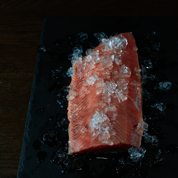 Wild Alaskan king salmon filet, divided